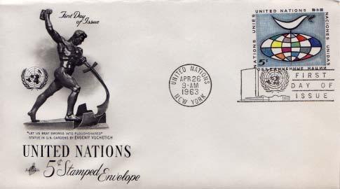 United Nations, First Day Cover, Postal Stationery