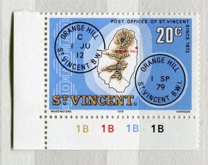 ST.VINCENT; 1979 early Post Office issue MINT MNH CORNER 20c. value