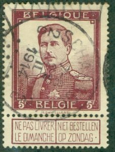 BELGIUM 102 USED (RL) 544 CV $25.00 BIN $9.50