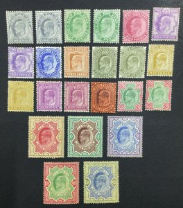 MOMEN: INDIA SG #119-146 1902-11 MINT OG H £1,500 LOT #60221