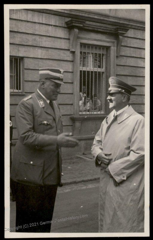 3rd Reich Germany Adolf Hitler Martin Bormann Private Propaganda RPPC UNU 100909