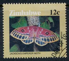Zimbabwe SG 694  SC# 529  Used Moths  1986 see detail and scan