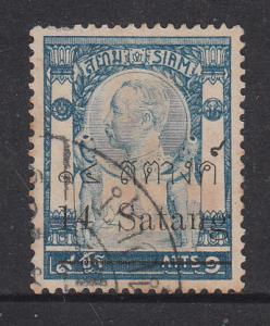 Thailand 1909 Sc 137 Wat Jaeng 14s/9a Used