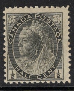 CANADA SG150 1898 ½c BLACK MTD MINT