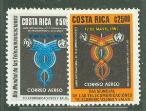 Costa Rica #C883-C834  Single (Complete Set)