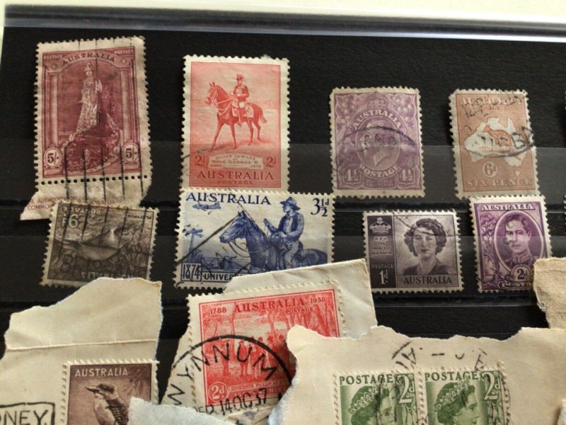 Australia interesting collection mounted mint and used postage stamps A11743