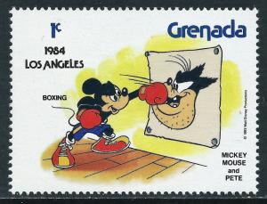 Grenada, Sc #1186, 1c Disney 1984, MH