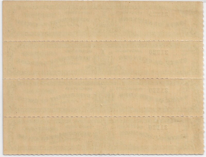 New York: 1903 Pharmacist's Liquor Tax Stamp Strip/4, MNH SRS #PL1a. (53872)