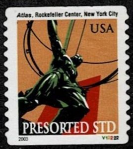 USA 2001 Presorted  STD used