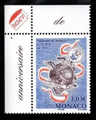 2005 Monaco 2758 50 Jahre Weltpostverein UPU in Monaco 6,50 €