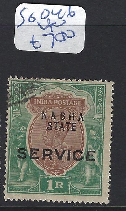 INDIA  NABHA    (P2807B)   KGV SERVICE 1R   SG O46   VFU