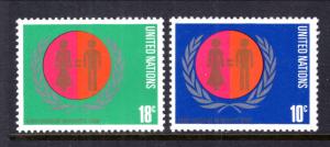 UN New York 258-259 MNH VF