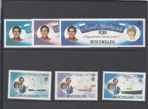 Seychelles 1981 Royal Wedding 469-74 mnh scv $8.10 BIN $3.99