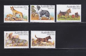 Australia 727-731 Set MNH Animals, Dogs (D)