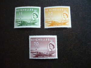 Stamps - Seychelles - Scott#177,179,185 - Mint Hinged Part Set of 3 Stamps