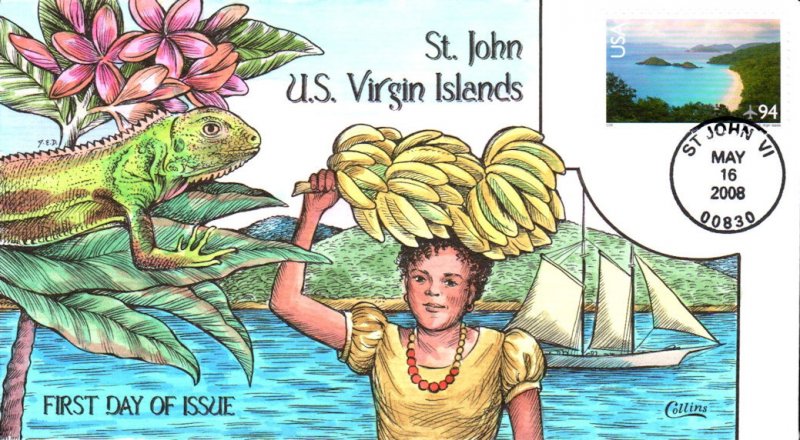 #C145 Saint John USVI Collins FDC