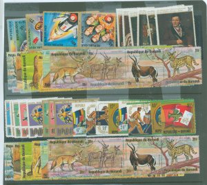 Burundi #455/484/C196/C223  Single (Animals)