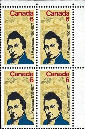 CANADA   #539 MNH UPPER RIGHT PLATE BLOCK  (1)