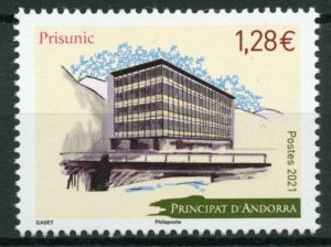 French Andorra 2021 MNH Architecture Stamps Prisunic Building Buildings 1v Set