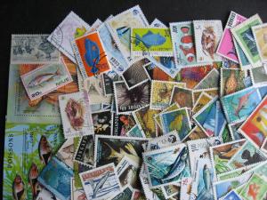 FISH & MARINE LIFE Topical collection 190 different (+3 SS) Mixed condition