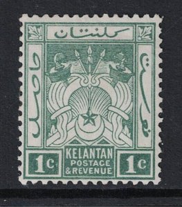 Malaya Kelantan SG# 1a Blue Green Mint Hinged - S20388