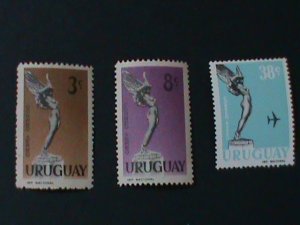 ​URUGUAY SC#182-4  FLIGHT FROM MONUMENT TO FALLEN-AVIATORS-MNH -VF-LAST ONE