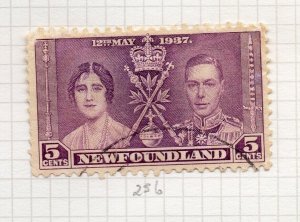 Newfoundland 1937 GVI Coronation Issue Fine Used 5c. NW-204414