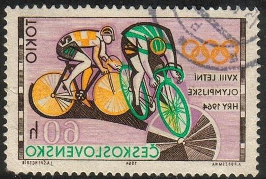 Czechoslovakia#1258 - Bicycling - Used