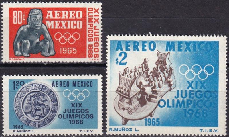 Mexico #C309-11  MNH  (SU7412)