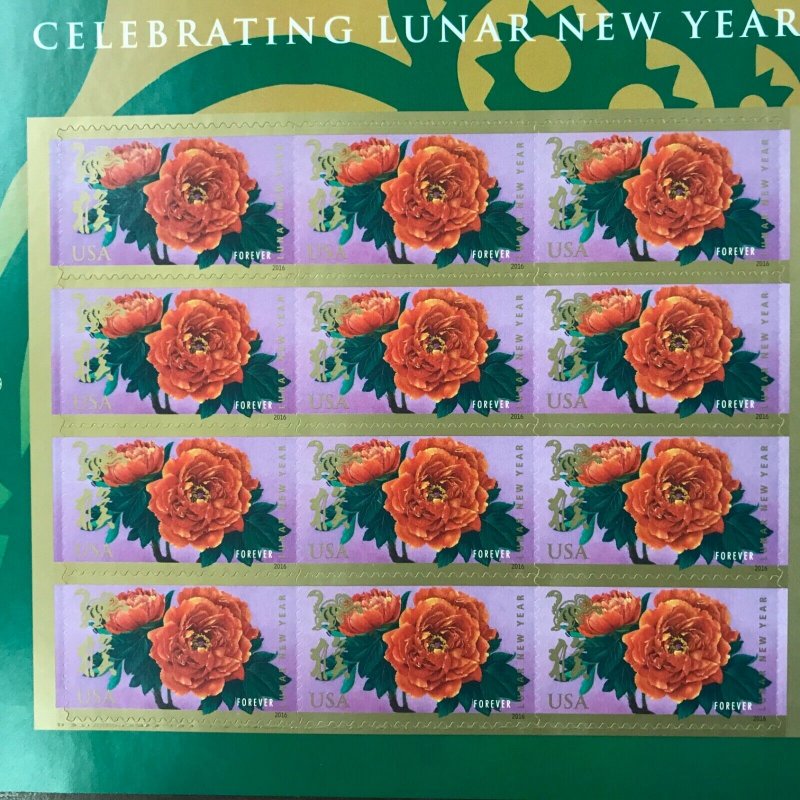 5057   Monkey-Chinese Lunar New Year   MNH Forever sheet of 12   FV $6.60   2016