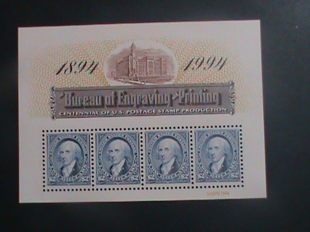 ​UNITED STATES-1994-SC#2875 BUREAU OF ENGRAVING & PRINTING - MNH S/S SHEET VF