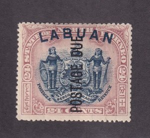 Labuan Scott # J9 F-VF OG mint previously hinged scv $ 78 ! see pic !