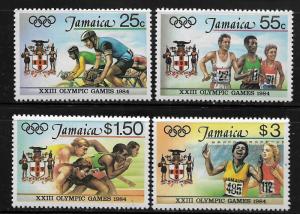JAMAICA, 577-580, MINT HINGED, OLYMPIC GAMES