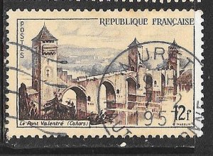 France 777: 12f Valentre Bridge, Cahors, used, F-VF