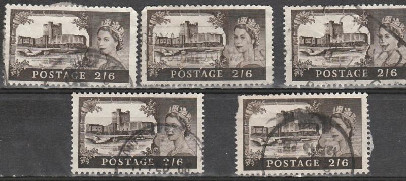 #309 Great Britain Used - 5 pcs.