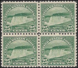 568 Mint,OG,NH... Block of 4... SCV $120.00