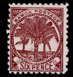 Samoa Scott 17 Brown Lake color type 1 wmk 6mm seperation 1887 MH*