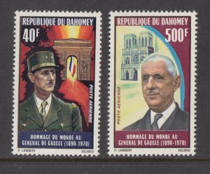 Dahomey Scott #C136-C137 MNH Note