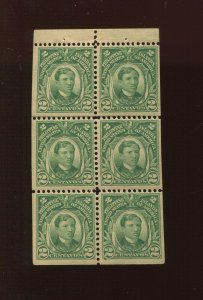 Philippines 241b Perf 12 Mint Booklet Pane of 6 Stamps (By 1595)