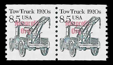 PCBstamps   US #2129a (=) Coil Pair 17c(2x8.5c)Tow Truck, MNH, (10)