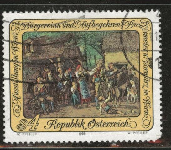 Austria Osterreich Scott 1421 Used 1988 stamp