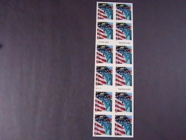 U.S.# 3972a-MNH-- BOOKLET OF 20--FLAG AND LADY LIBERTY--2005