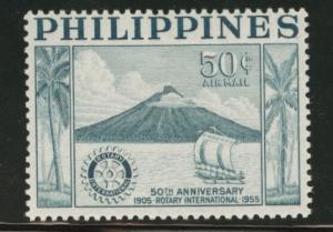 Philippines Scott C77 MH* 1955 Rotary International stamp