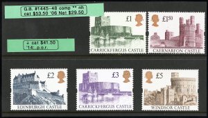 Great Britain Stamps # 1445-40 MNH VF Scott Value $53.50