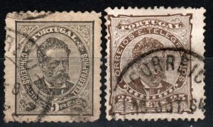 Portugal #58, 60 F-VF Used CV $6.10 (A161)