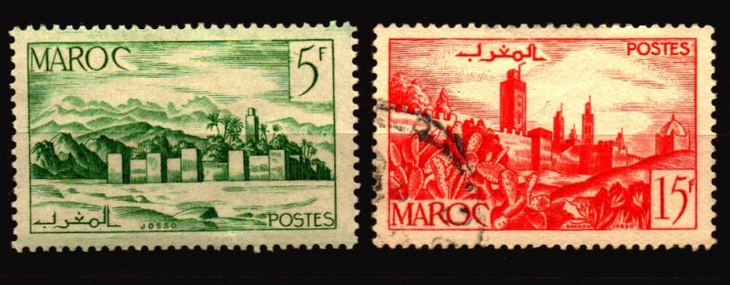 French Morocco Scott 245 - 246 used