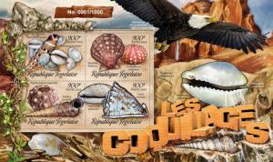 TOGO 2016 SHEET SHELLS SEASHELLS MARINE LIFE tg16219a