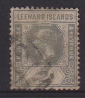 Leeward Islands Sc#107 Used Postmark St Kitts