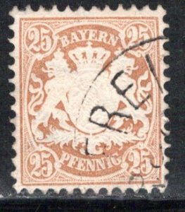 German States Bavaria Scott # 43, used