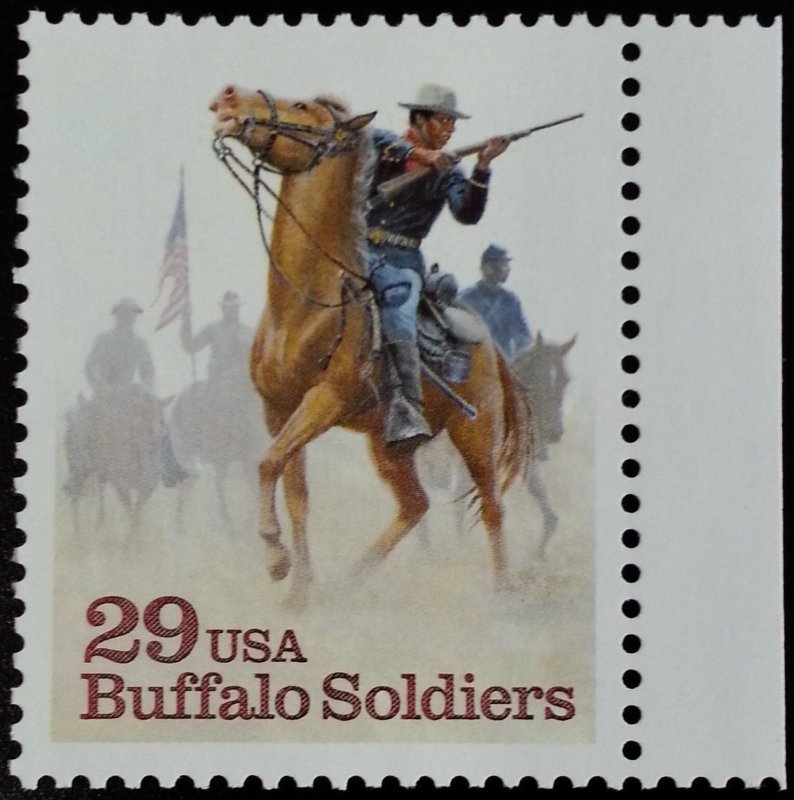1994 29c Buffalo Soldiers, United States Army Scott 2818 Mint F/VF NH